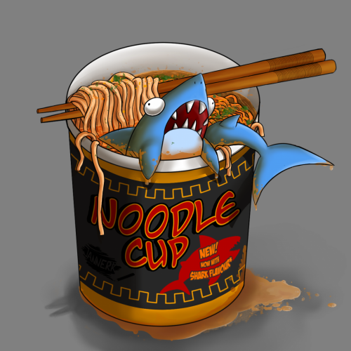 Shark Cup Noodle
